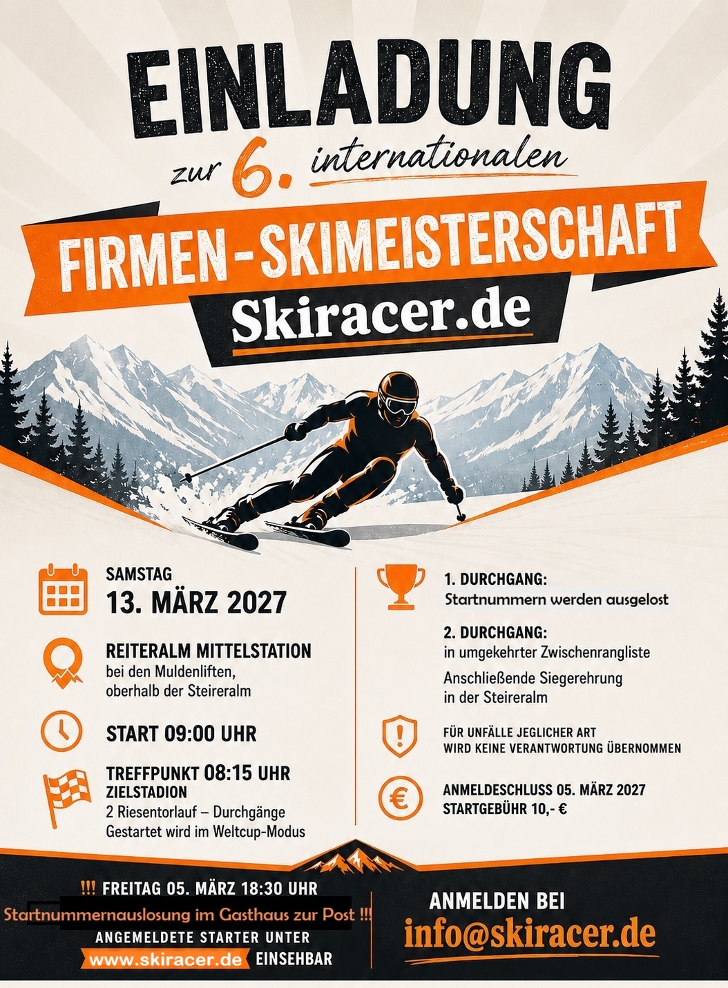 Einladung Rennen 2029